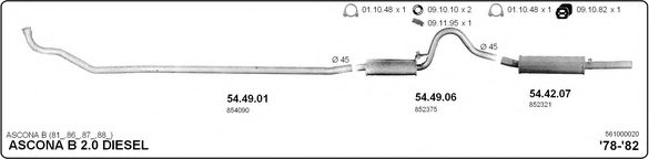 IMASAF 561000020 Exhaust System
